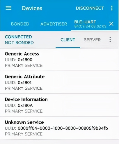 低功耗藍牙開發 調試APP(nRF Connect、BLE調試助手、LightBlue)
